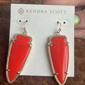 Red Kendra Scott earrings